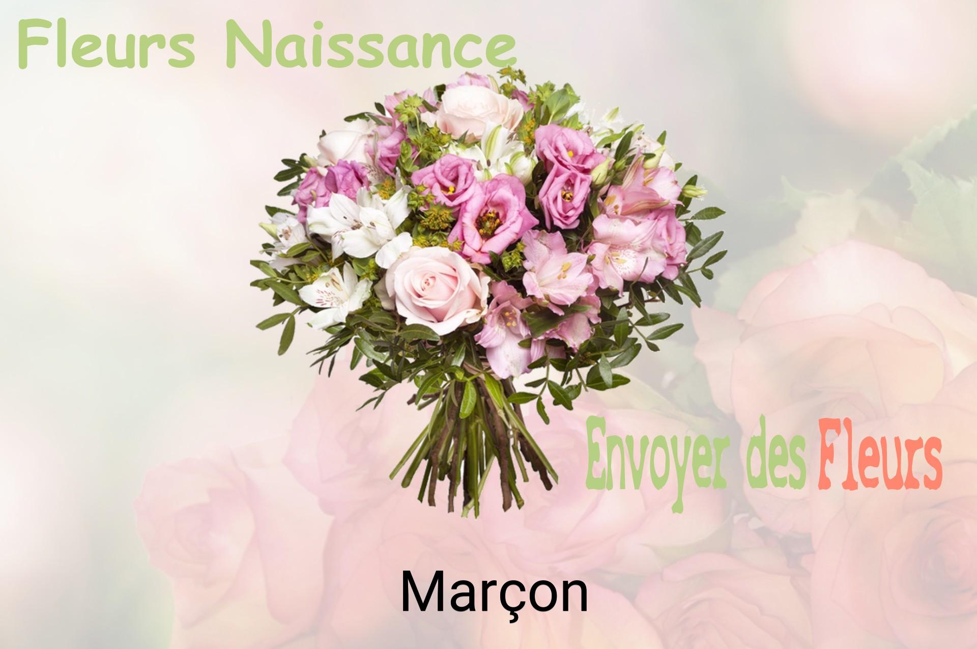 Bouquet de fleurs de naissance livré à Marçon